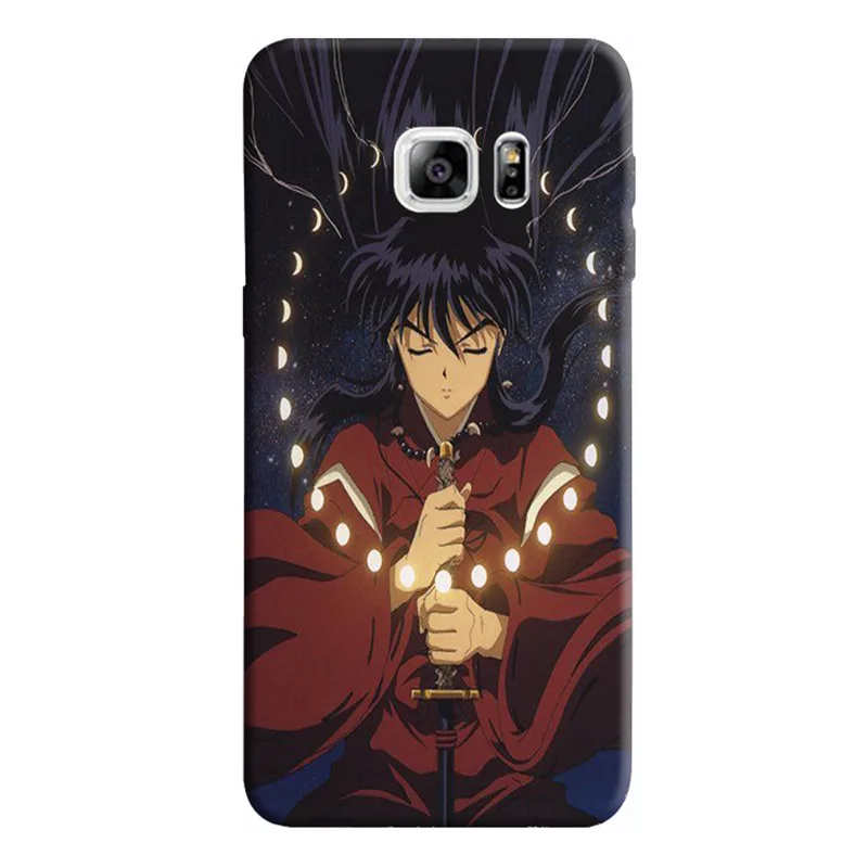 Inuyasha Аниме Мода жесткий черный чехол для телефона samsung Galaxy 8 9 plus 6 7 edge 5 4 s |