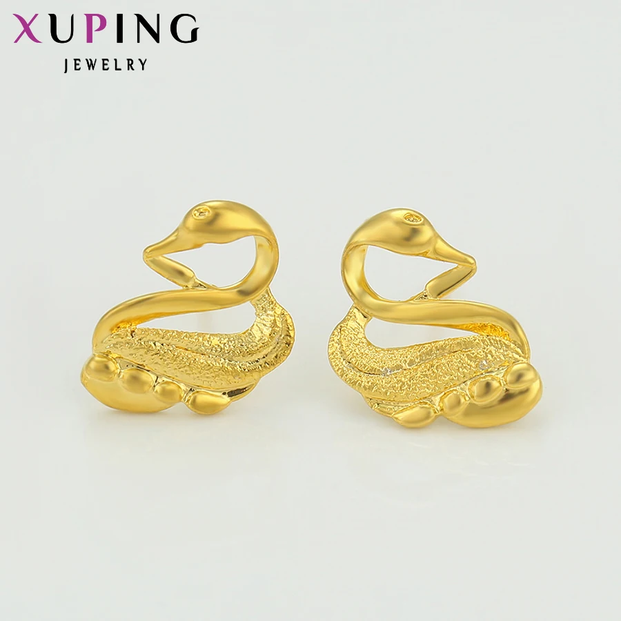 Xuping Роскошные серьги подарок на день Святого Валентина Лебедь очаровательный