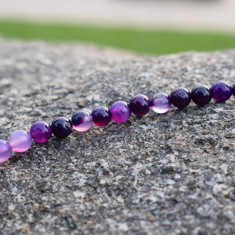 Natural Colorful Stripe Agates Round Loose Beads For DIY Bracelets Necklaces Handmade Jewelry Accessories 4-12mm Pick Size | Украшения и