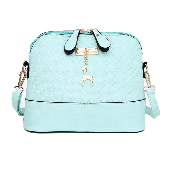 mint green Горячая распродажа! женские сумки-мессенджеры, модная мини-сумка с оленем, сумка в форме раковины, женские сумки через плечо - Цвет: mint green