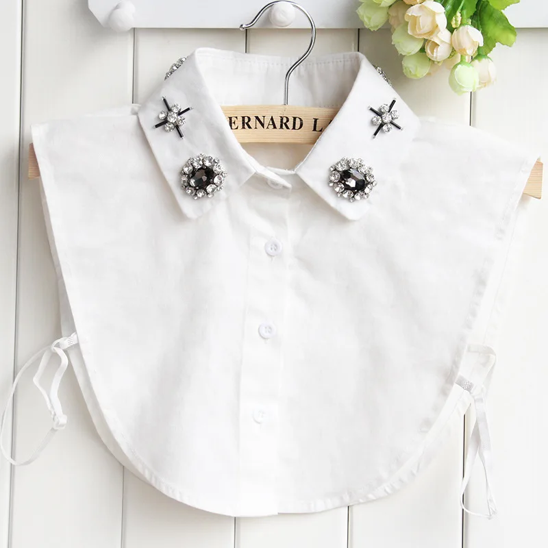 Женская блузка из искусственного хлопка со стразами |