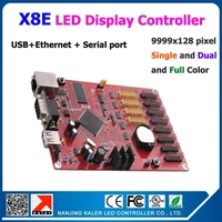 10pcs a lot wholesale price kaler x8e asynchronous controller for running text led sign board support full color 64x9999 pixel