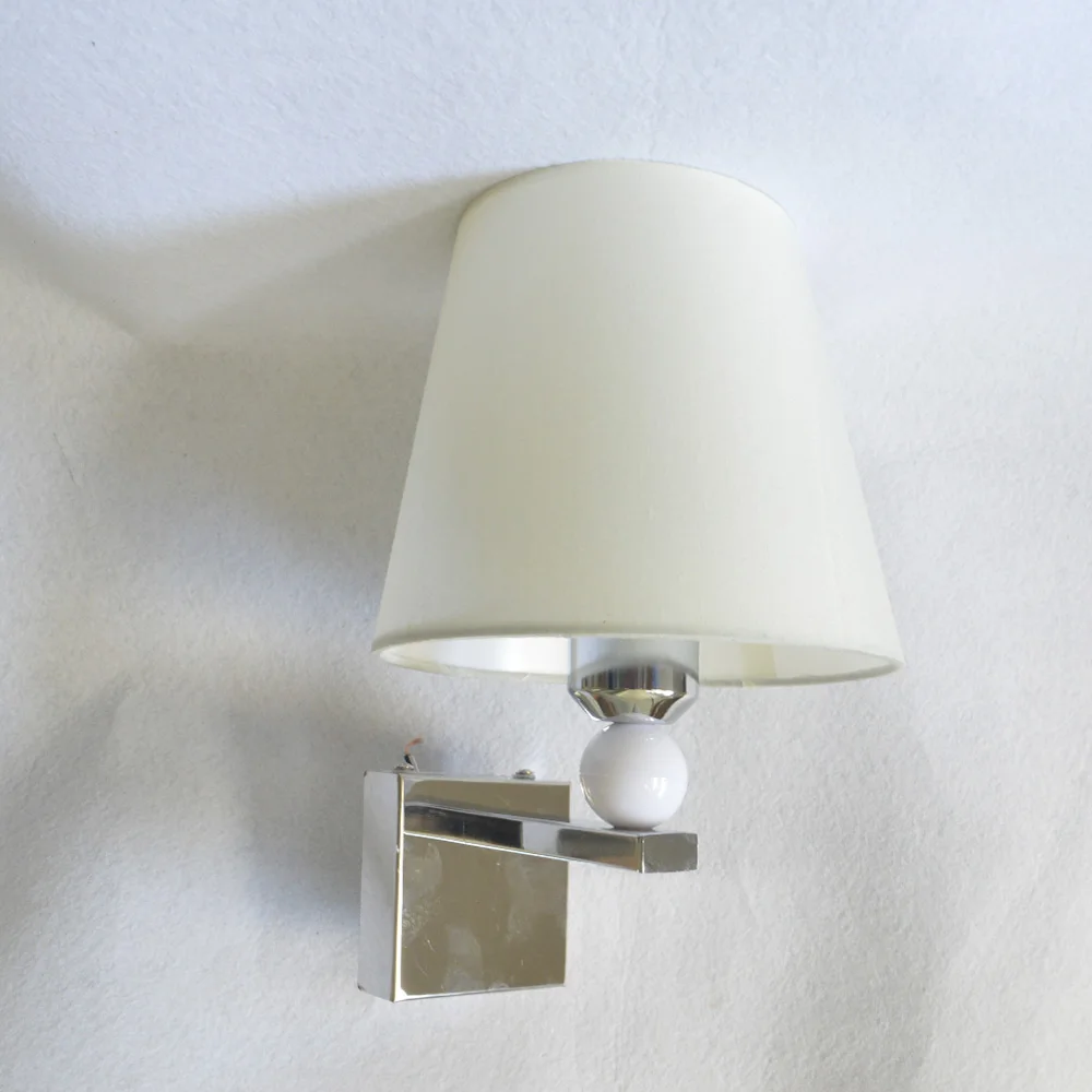 GLW тканевый настенный светильник декоративный для спальни простой E27