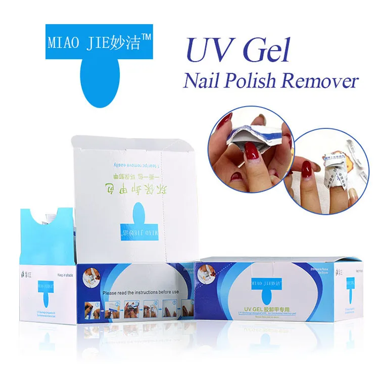 200 шт. УФ гель для снятия лака s разрядные инструменты лак пропитанный ацетон