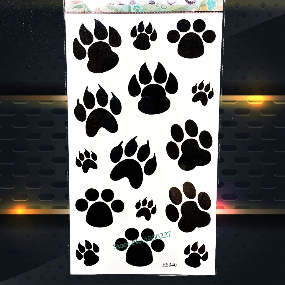 Горячая водостойкая боди-арт поддельная Татуировка черные чернила английские