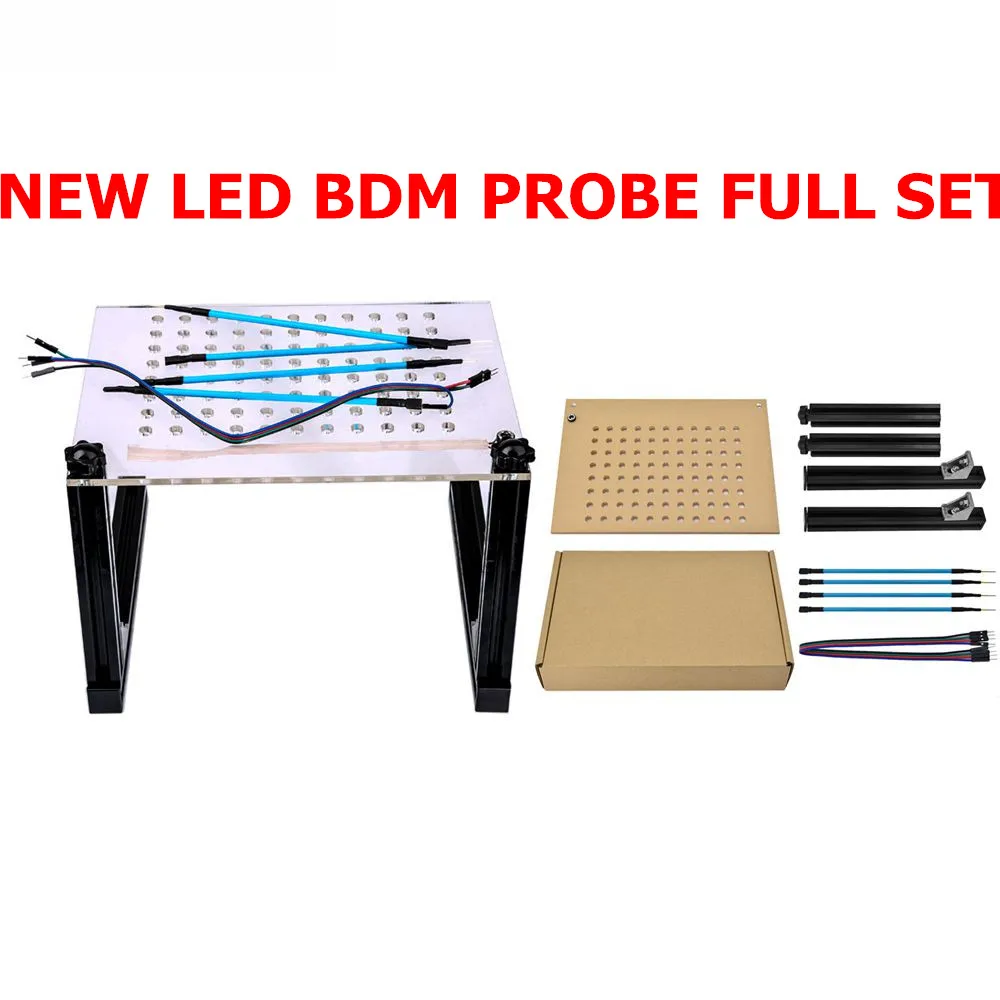 BDM FRAME FULL SET Новейший 4 шт./компл. светодиодный BDM Рамка зонд ручки булавки для Ktag K-Tag Kess V2 Fgtech BDM100 ECU программист инструмент с бесплатной доставкой - Цвет: BDM FRAME FULL SET