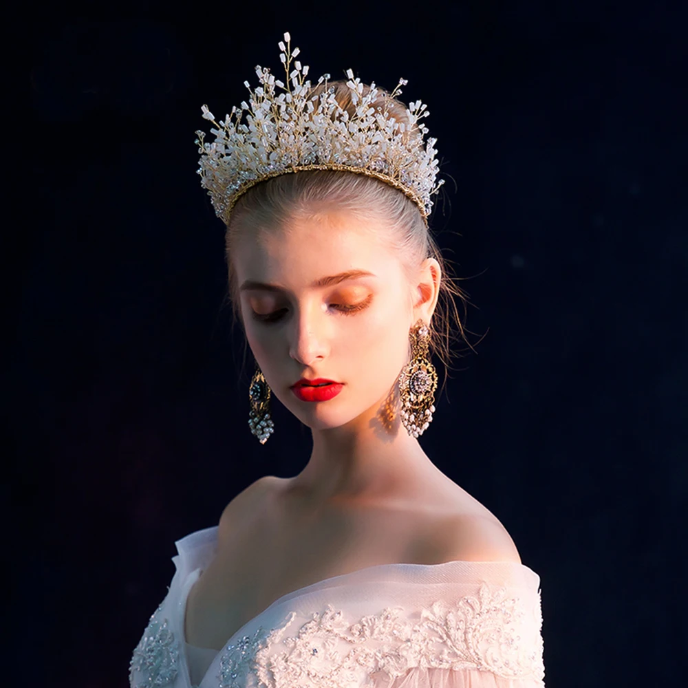 Diamante de imitacion plata hecho a medida Tiara grande Handmad moda повязка для волос королевская Свадебная повязка Корона аксессуары muje