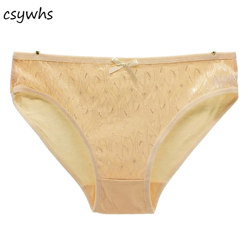 CSYWHS 1 шт. сексуальные трусики женские прозрачные кружевные трусы хлопковое