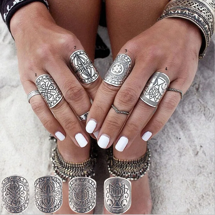 L искусственное модное винтажное кольцо в стиле панк с вырезами на костяшках