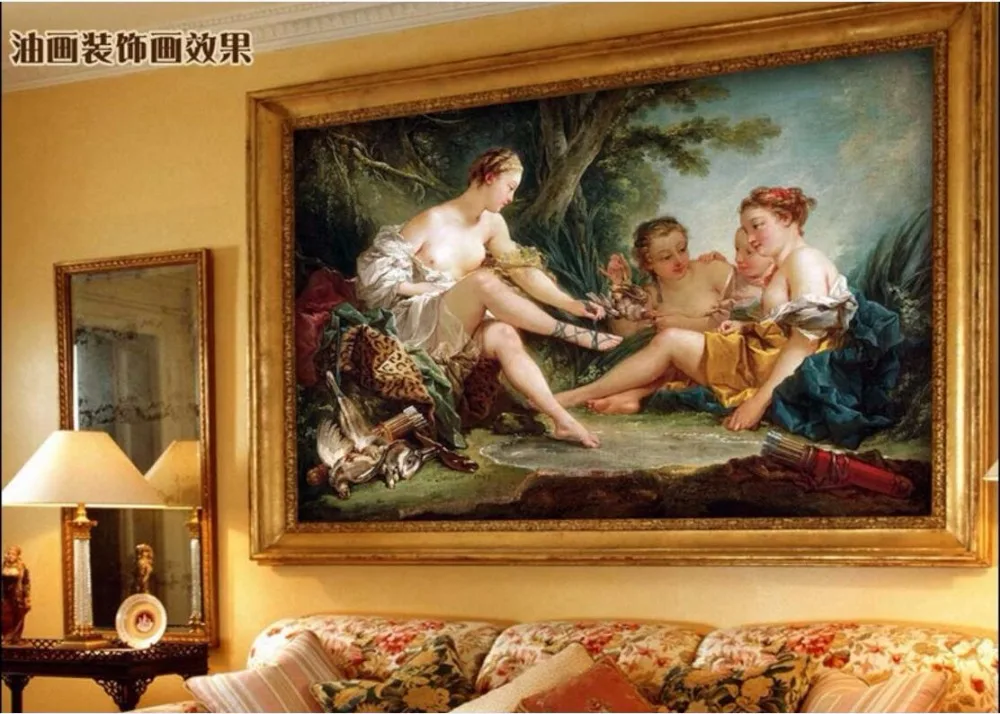 Настенные 3d обои на заказ европейская обнаженная женская картина декор для