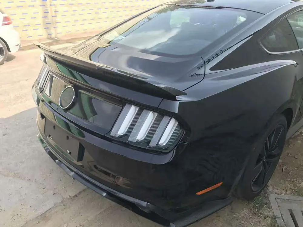 Задний спойлер из углеродного волокна для Ford Mustang GT V8 V6 Coupe GT350, стильный спойлер