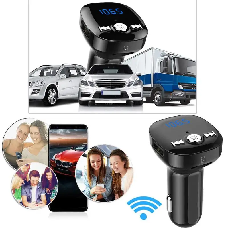 Универсальный BC40 Bluetooth 4 2 fm передатчик Новый беспроводной модулятор