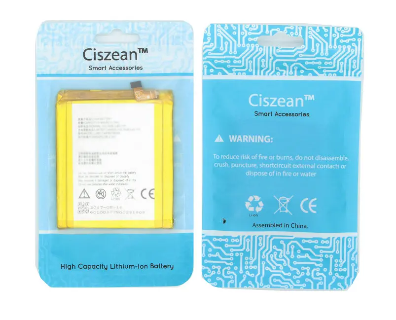 Ciszean сменная батарея для zte Axon 7 5,5 дюймов A2017 Batter Li3931T44P8h756346 3140 мАч/12.1Wh Batteria Batterij батареи