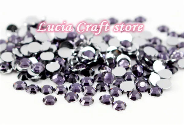 deep purple Lucia crafts, разноцветные, 5 мм, ss20, 500 шт, полимерные стразы с плоской задней частью, имитация, сделай сам, для мобильного телефона, для дизайна ногтей, F0704 - Цвет: deep purple