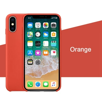 Оранжевый Arvin силиконовый чехол для iphone 6/6 S/5/SE7/8 Plus X/Xs/XR/Xs/Max iphone 7 plus чехол для телефона popsocket для мобильных телефонов - Цвет: Оранжевый