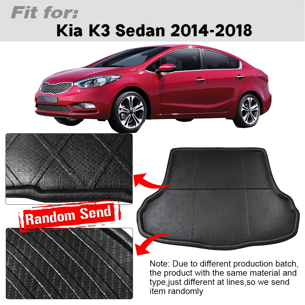 Buildreamen2 для Kia Forte Cerato K3 седан автомобильный поднос коврик багажника напольный
