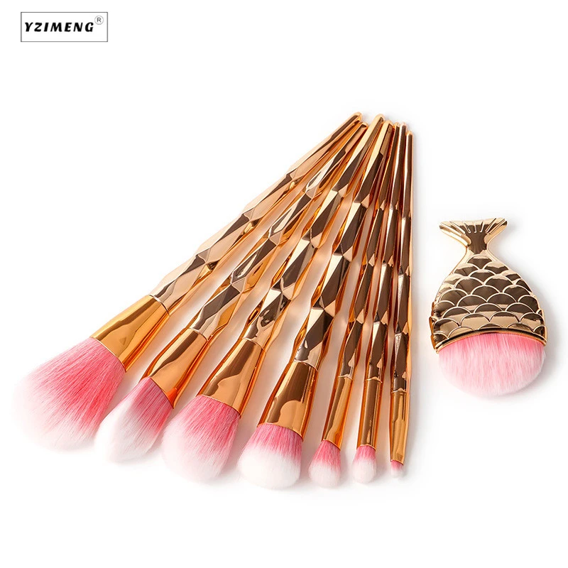 Набор кистей для макияжа с ручкой в виде единорога 7 шт.|makeup brush set|beauty make upbrush set |