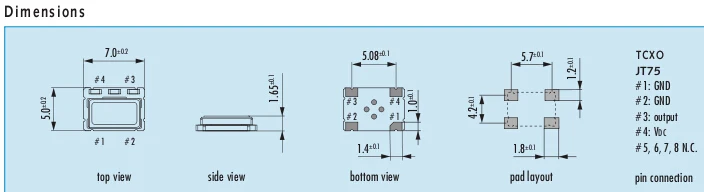 10 шт. кварцевый генератор TCXO 5070 7050 25M 25 МГц 000 2ppm Precision 2 7-5 5 В | Электронные