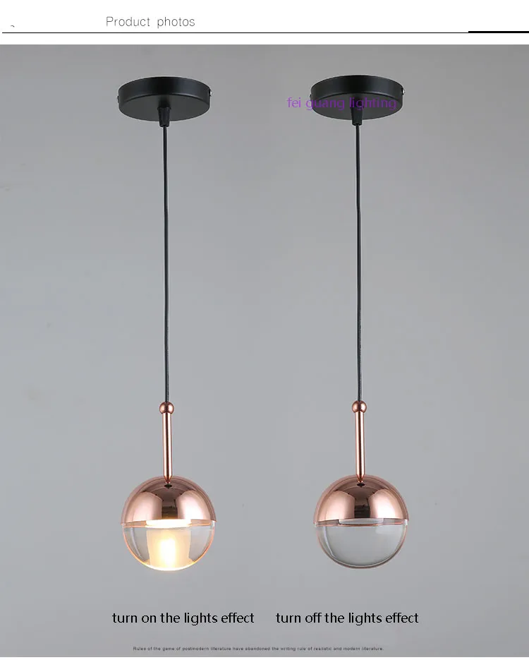 Скандинавский пост современный ресторан LED подвесной светильник столовая