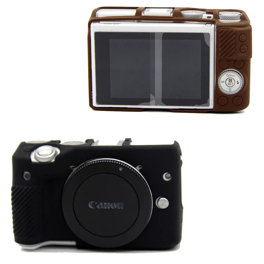 Мягкий силиконовый резиновый защитный корпус для камеры чехол Canon EOS M3 |