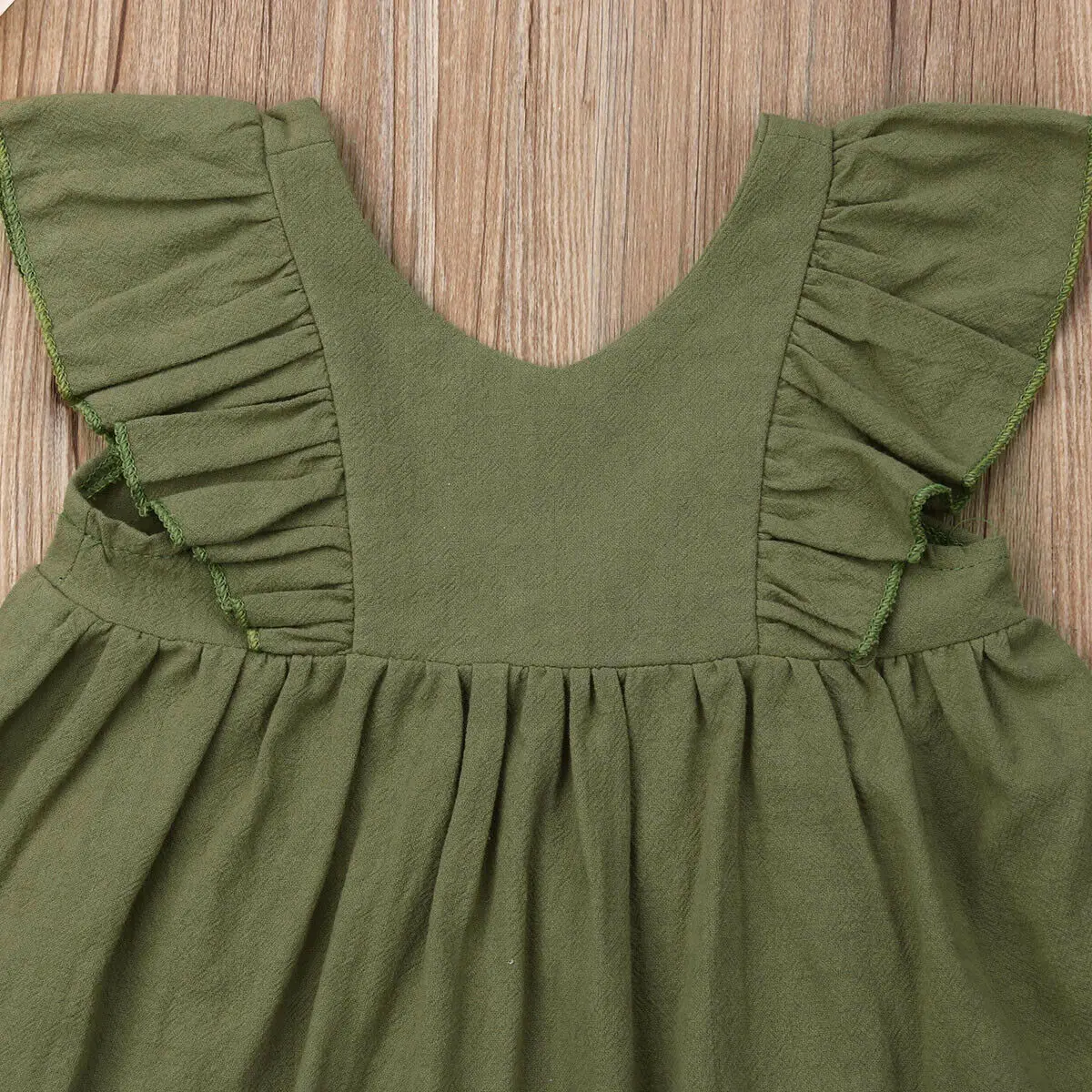 Топы с оборками для новорожденных девочек 1-5 лет платье шорты штаны одежда наряды