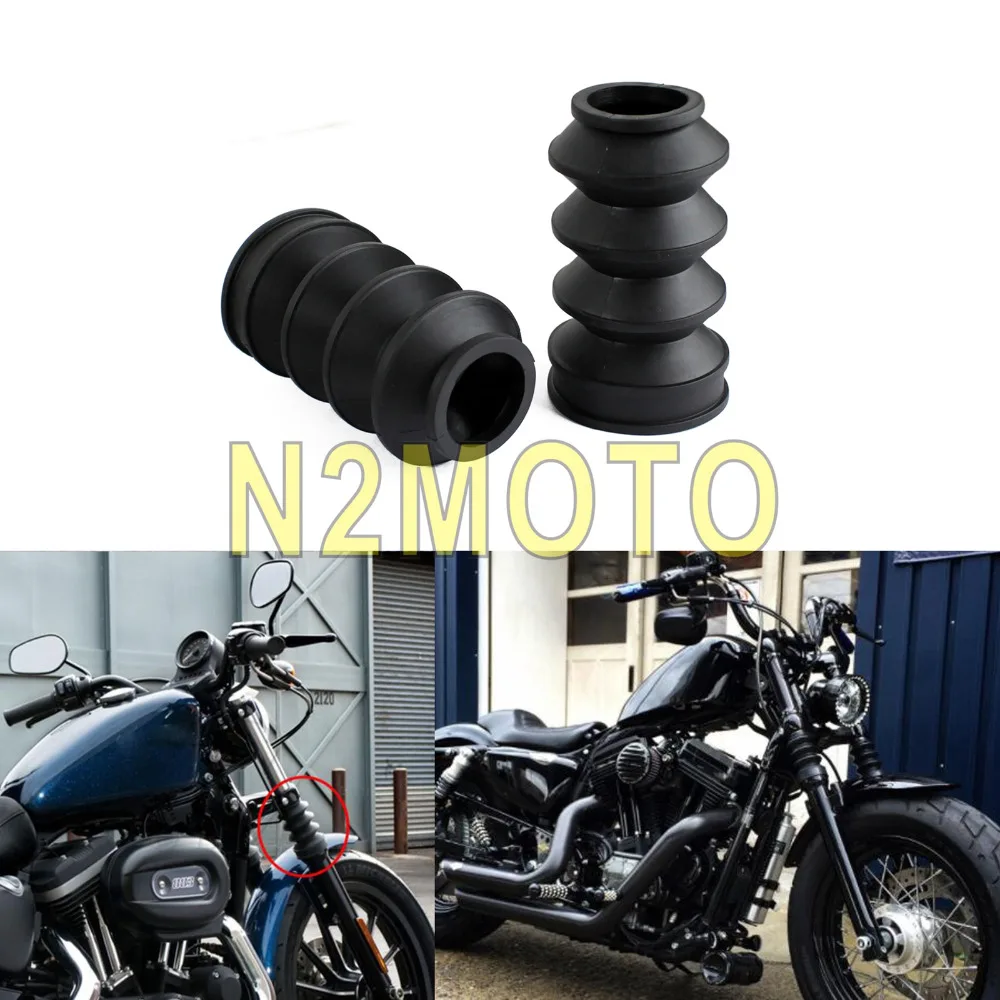 Мотоциклетные черные амортизирующие ботинки гетры 39 мм для Harley Sportster 1200/883 Dyna FX/XL