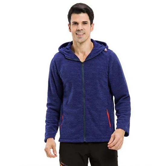 men navy LoClimb куртка для походов и кемпинга для мужчин и женщин, флисовое пальто, мужские ветровки для альпинизма, треккинга, лыжной куртки с капюшоном, AM342 - Цвет: men navy