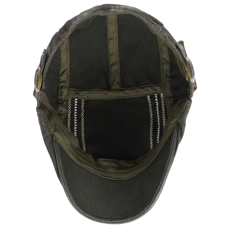 Мужской берет в стиле ретро [NORTHWOOD] летний из хлопка с плоской подошвой размер 55 60