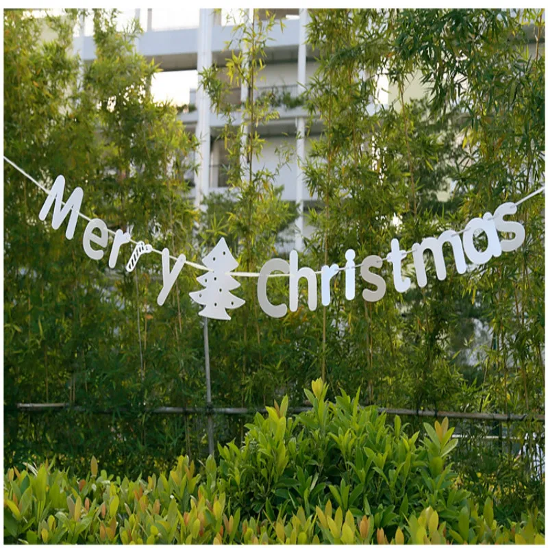 Рождественский баннер гирлянда флажки украшения для рождественской вечеринки