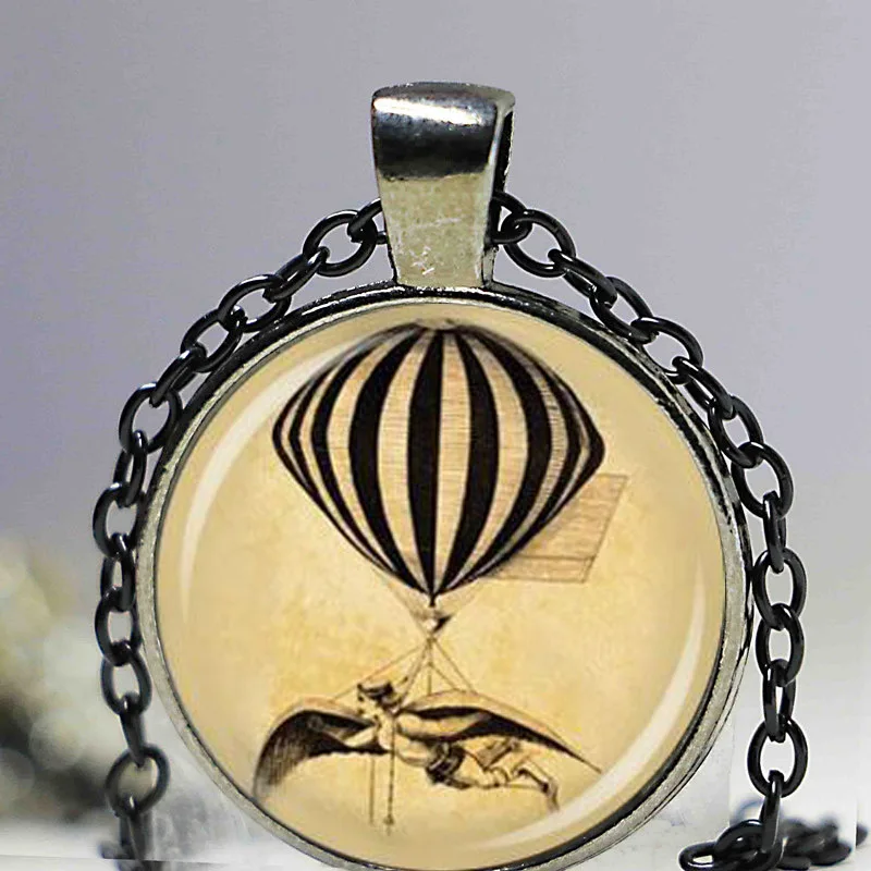 Горячий воздух баллон ожерелье СТИМ панк украшения винтажный воздушный шар арт