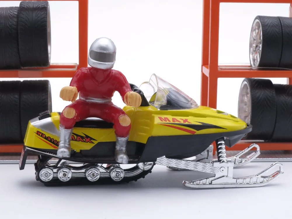 Модель снегохода 12 см металлические игрушки для детей/мальчиков в подарок