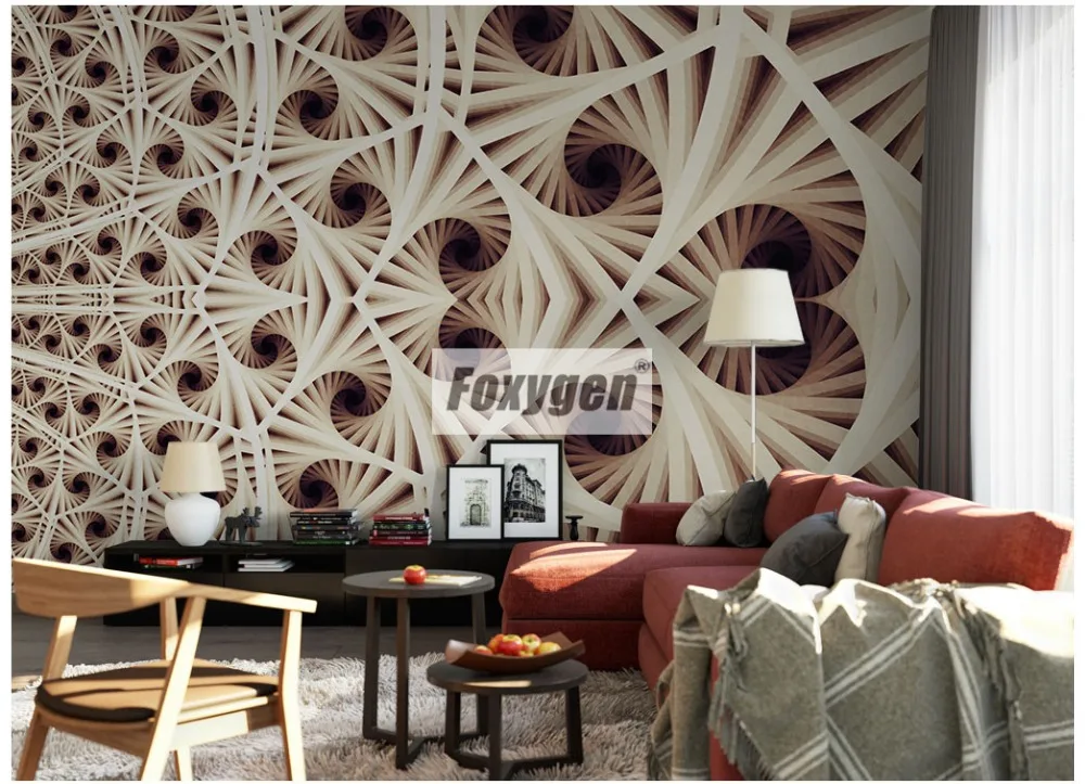 Customzied NON-WOVEN Wallpaper mural with kinds of nice 3D flowers animals Forest abstract landscapes cities and trees designs |