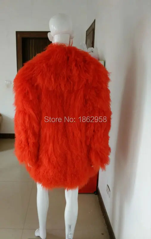 Ссылка SJ001 Высокое Качество Индивидуальный размер Заводская распродажа монгольское овечье меховое пальто