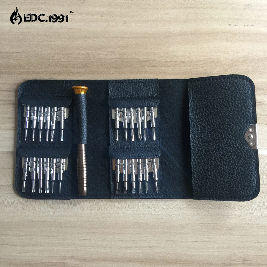 

Outdoor camping 25 in1 Portable Multifunction Mini Screwdriver Wallet Repair Tool Set EDC Tools survival kit