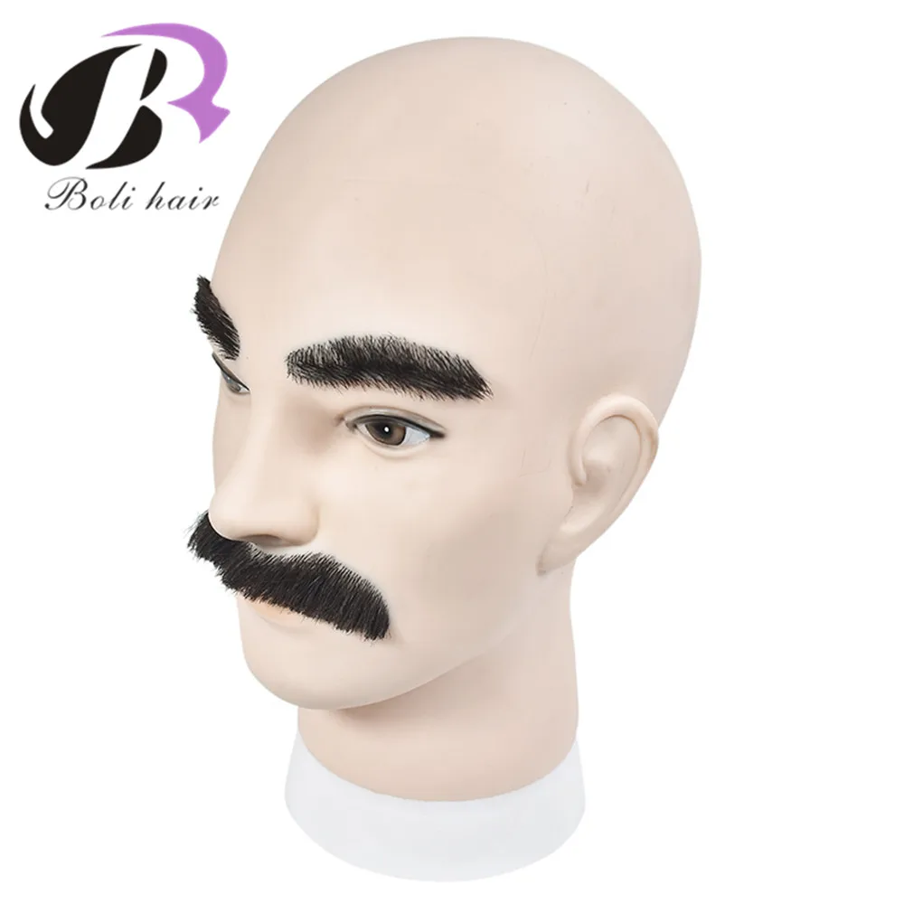 Манекен Boli hair из мягкого ПВХ для макияжа голова манекен обучения бороде мужской