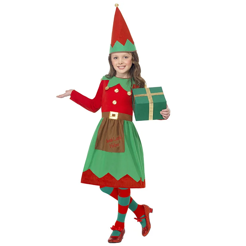 H &amp ZY/Детские Рождественские костюмы нарядное рождественское платье эльфа для