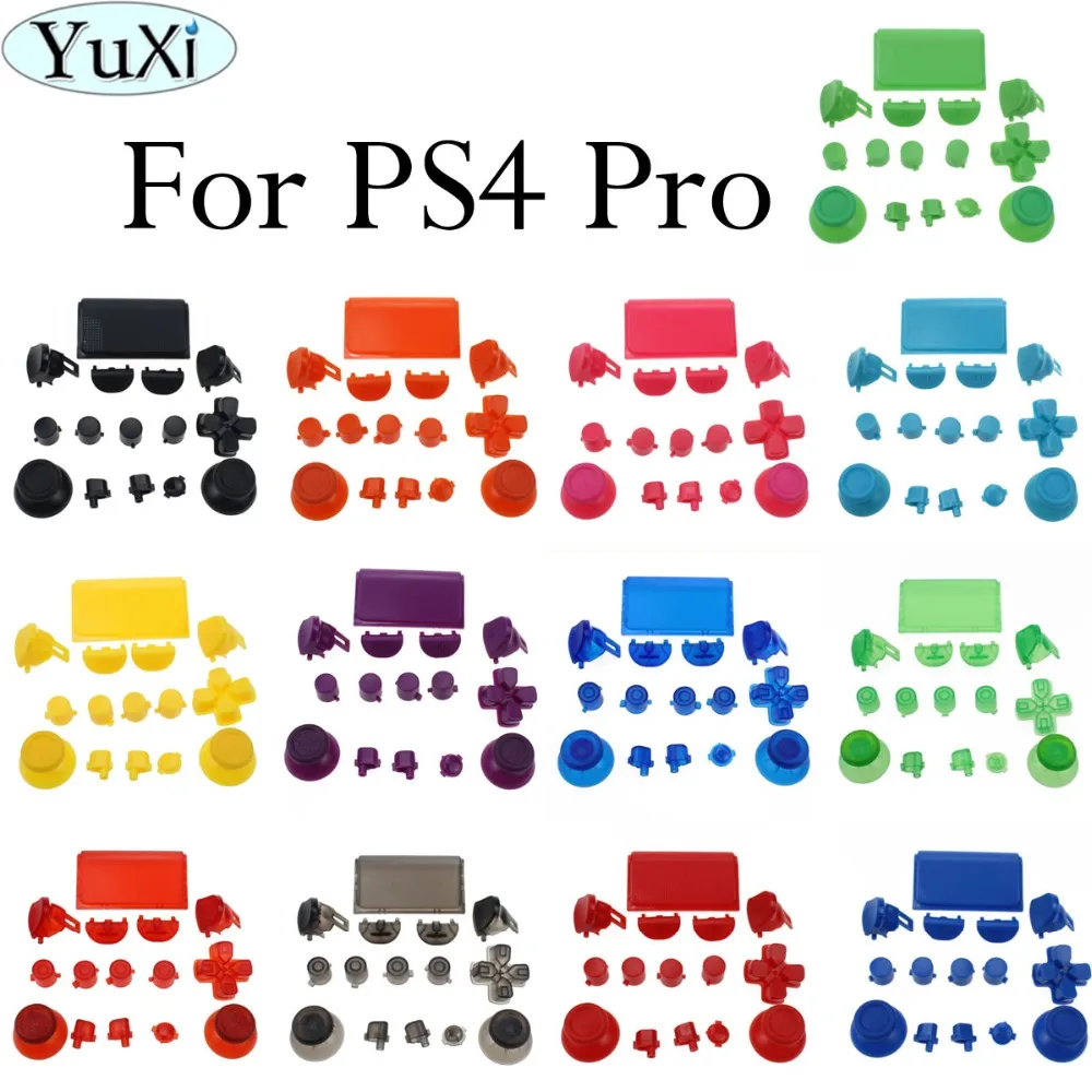 Джойстик YuXi для PlayStation Dualshock 4 PS4 Pro контроллер набор кнопок джойстиков зеленый