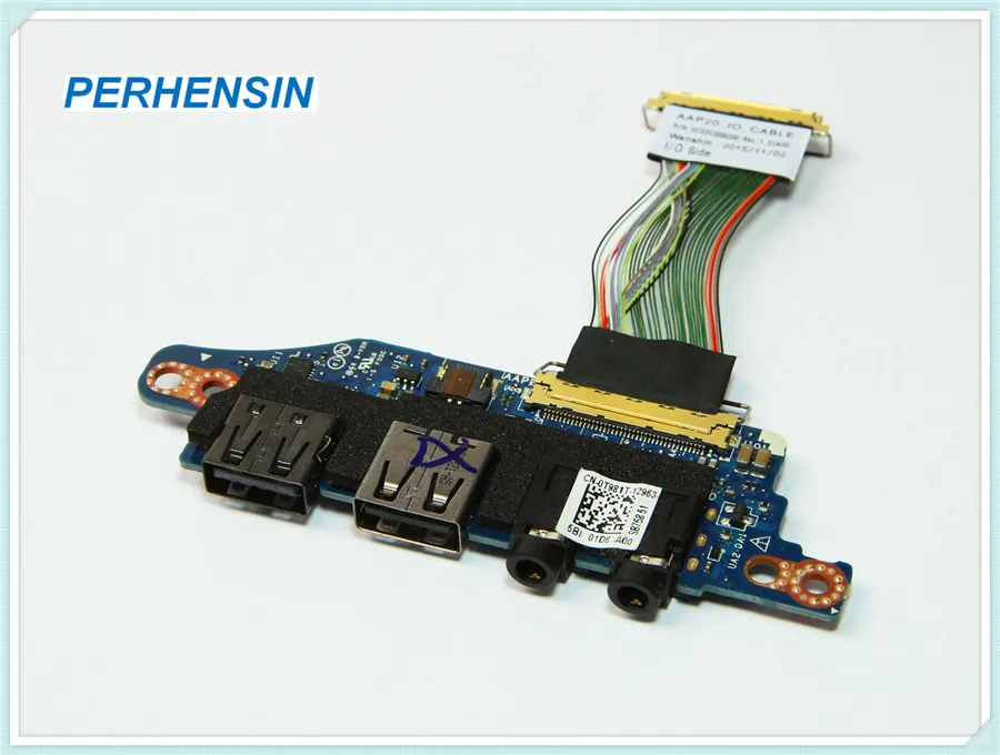

0T981T FOR DELL FOR Alienware 17 R3 USB Audio Port IO Board+CABLE CHB02 AAP20 LS-B758P T981T