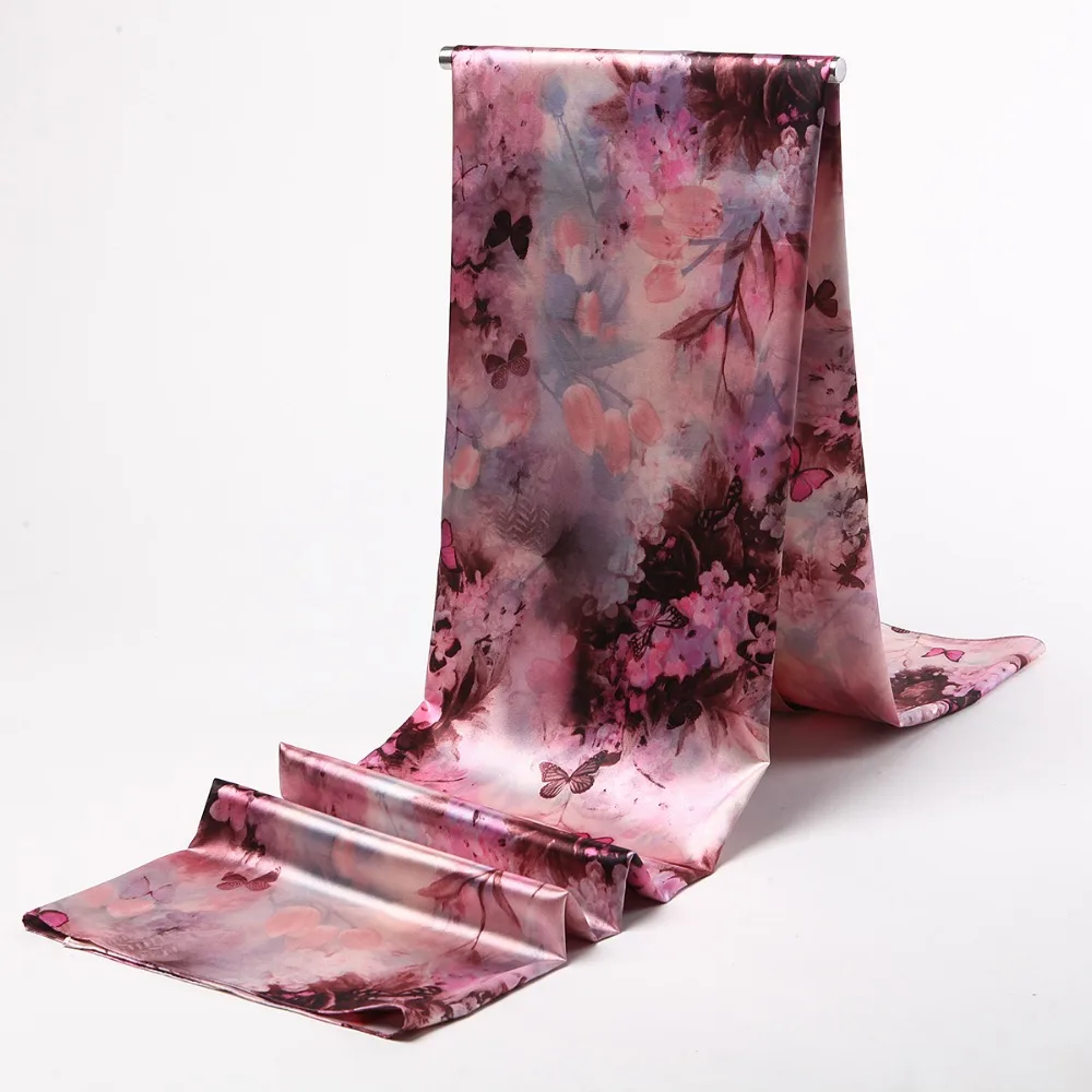 

170x75cm mulberry silk print fabric silks and satins digital printed tissue dress scarf clothes fabric HF04