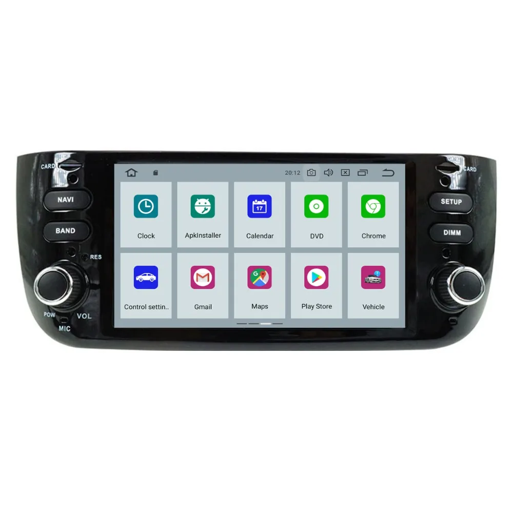 Автомобильный радиоприемник на Android 9 0 для Fiat Abarth Punto EVO Linea 2012 2016 Octa Cores 4G + 32G