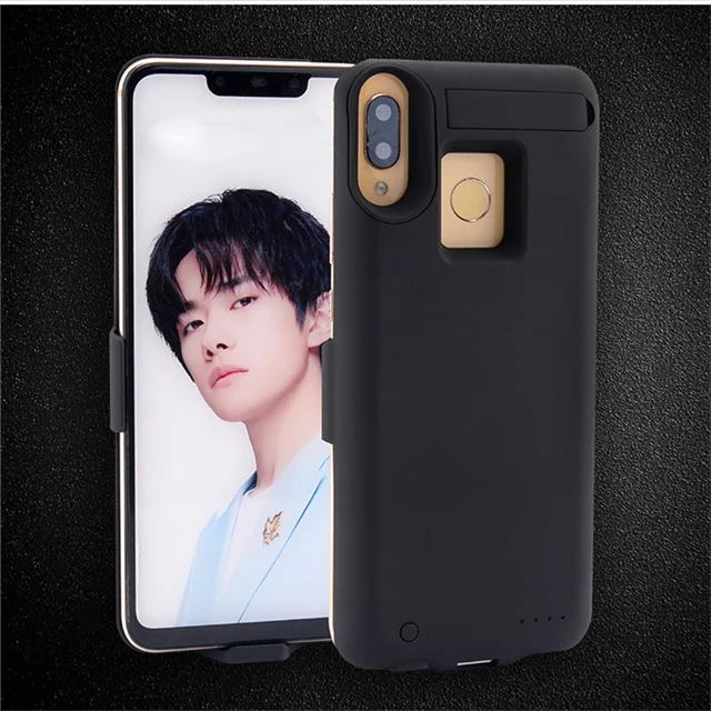 6500 мАч Расширенный чехол для телефона с аккумулятором для Xiaomi Redmi Note 7 модный портативный чехол для зарядки аккумулятора чехол для резервного аккумулятора - Цвет: Черный