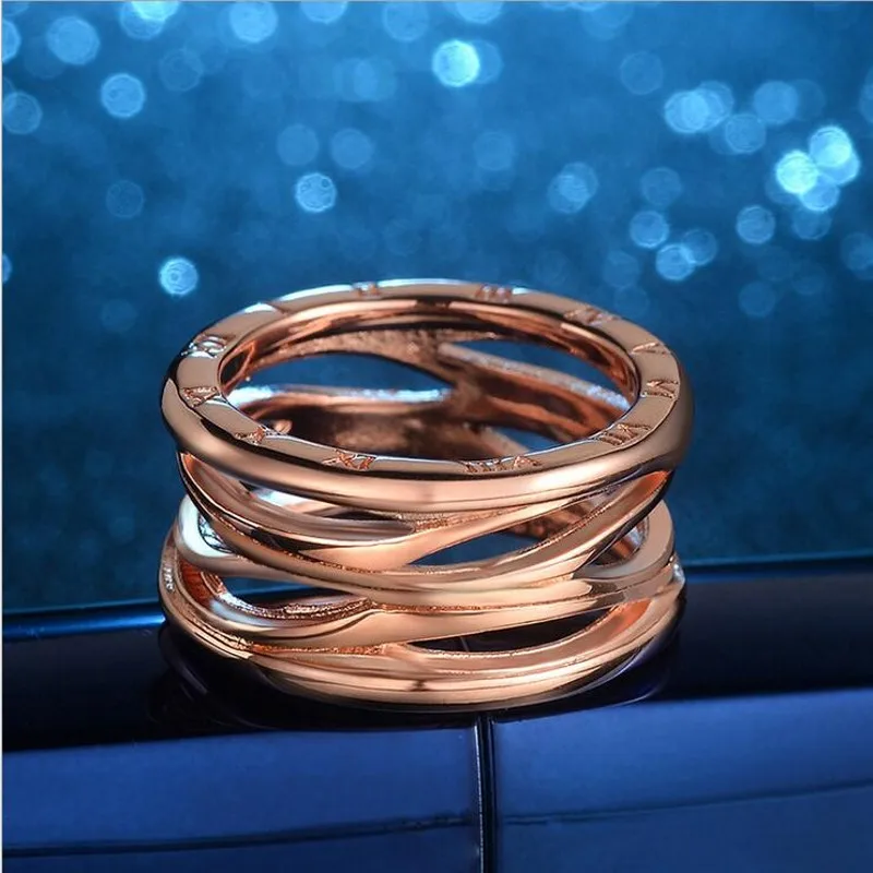 2017 New Anniversary band rings for women Rome digital Rose Gold Filled Female Weadding Ring Fashion accessories | Украшения и