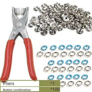 (100 компл.лот) кнопки Ipomoea, инструмент для установки, металлические заклепки, кнопки для детской одежды, разноцветные застежки, цветные петли