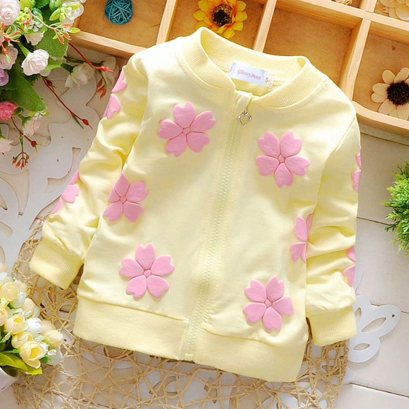 Куртка для маленьких девочек осеннее пальто Детский кардиган детская теплая