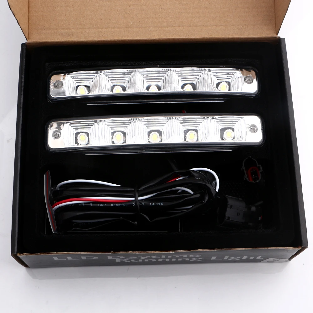 YM E-Bright 2 Pairs EB DRL 10W B car Led light Daytime Running lights free shipping Universal Car styling hot sale lighting | Автомобили и