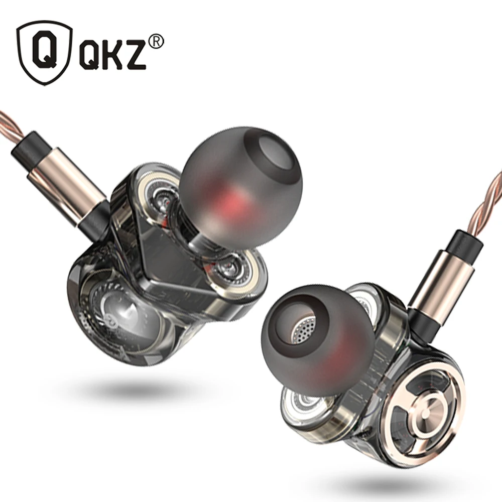 Оригинальные наушники QKZ CK10 6 штук с уравновешенным якорем 3 динамические