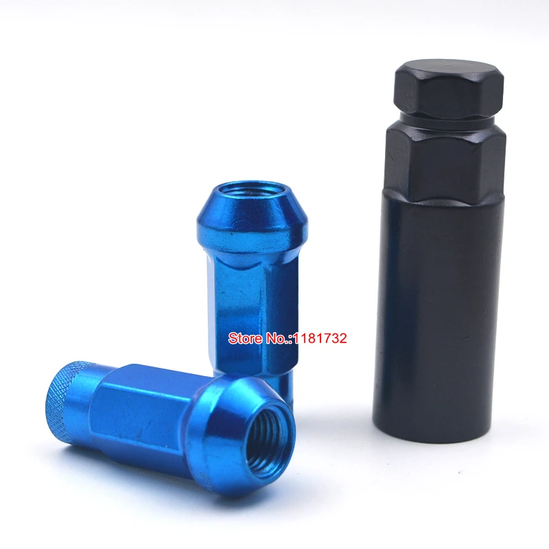 Синий M12 X 1,25/M12X1,5 на открытые Сталь хромированное КОЛЕСО гайки