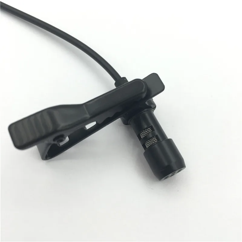 Портативный конденсаторный микрофон клип на лацкане Lavalier Mic проводной для iPhone