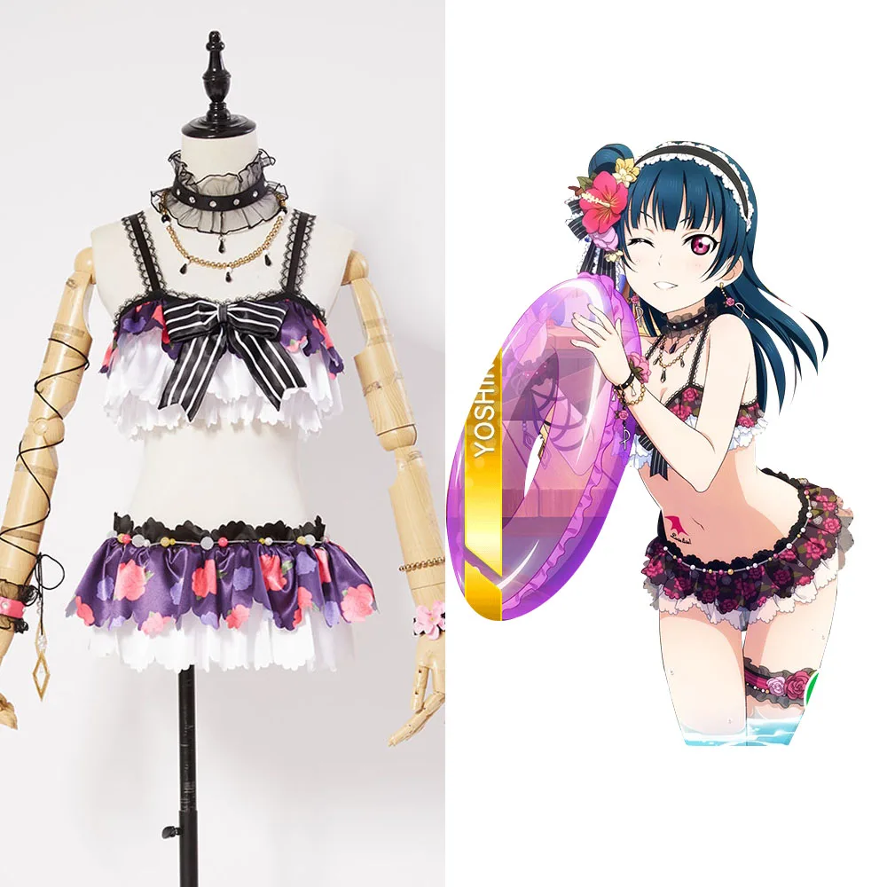 Love Live! Солнечный свет! Купальник Aqours tsushiko Yoshiko Женский костюм для косплея полный