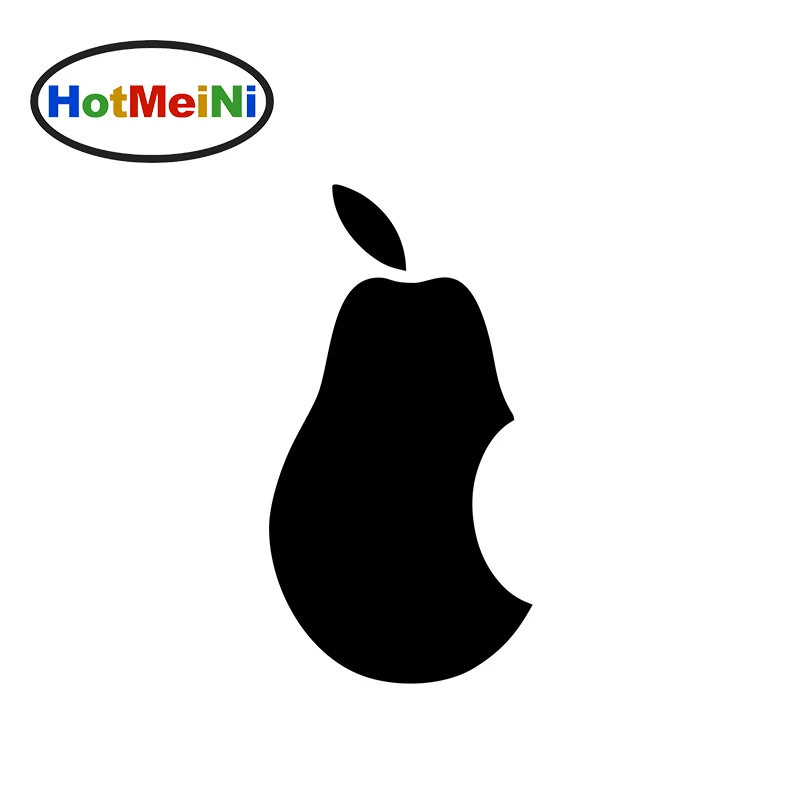 

10CM*5.3CM Fuuny Pear Wall Tattoo Car Window Car Sticker For Truck Bumper Door Laptop Funny JDM Vinyl Decal Tuning Styling Foil